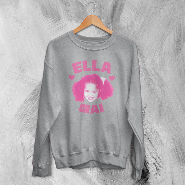 Retro Ella Mai Sweatshirt RnB Meme Face Ella Mai Shirt Vintage 90s R&B Music Crewneck