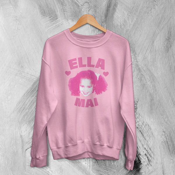 Retro Ella Mai Sweatshirt RnB Meme Face Ella Mai Shirt Vintage 90s R&B Music Crewneck