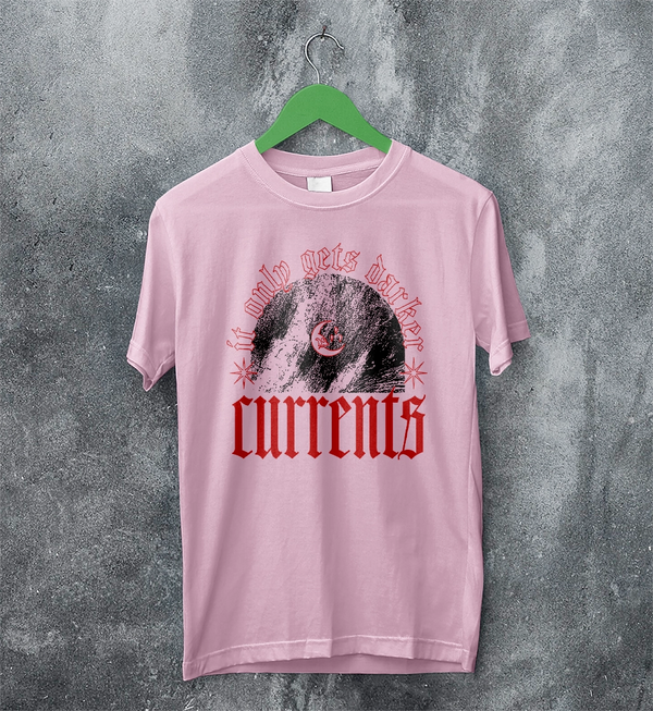 Currents Band T-Shirt It Only Gets Darker Shirt Currents Music Tee