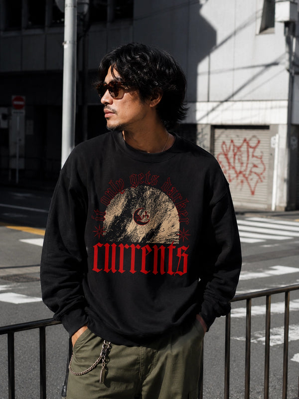 Currents Band Sweatshirt It Only Gets Darker Shirt Currents Music Crewneck