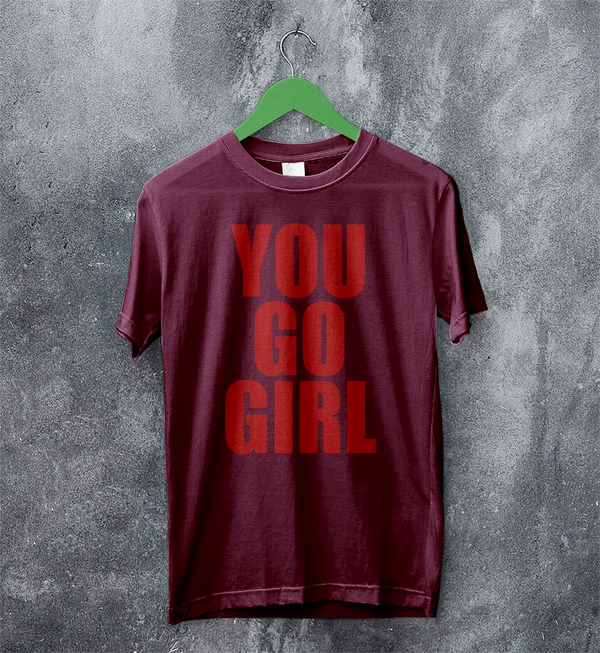 Jax Iconic T-Shirt Quote Women's Day Shirt You Go Girl Happy Bunny Tee