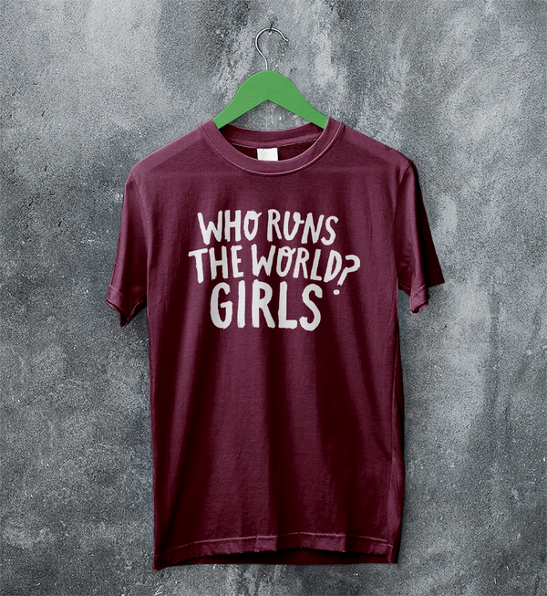 World Women's Day T-Shirt Who Runs The World? Girl Shirt Women Tee