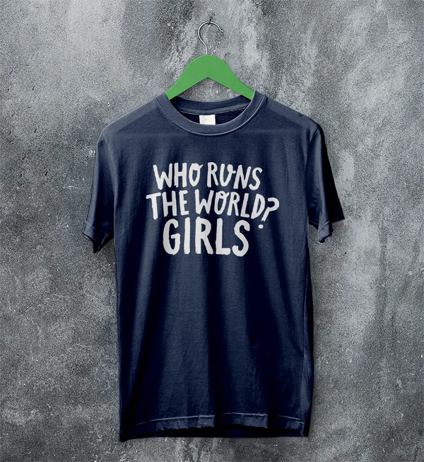 World Women's Day T-Shirt Who Runs The World? Girl Shirt Women Tee