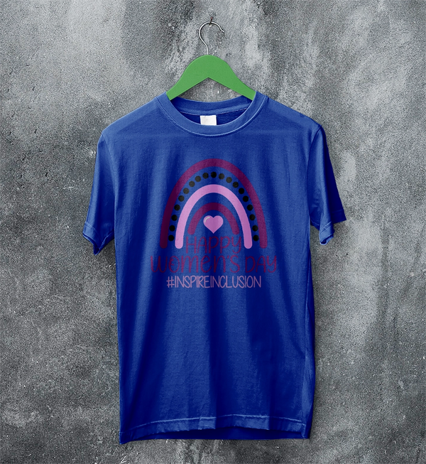 Happy Women's Day T-Shirt Inspireinclusion Women Shirt Womens Day Tee