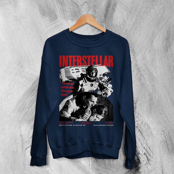 Interstellar Space Sweatshirt Christopher Nolan Interstellar Shirt Sci-fi Movie Crewneck