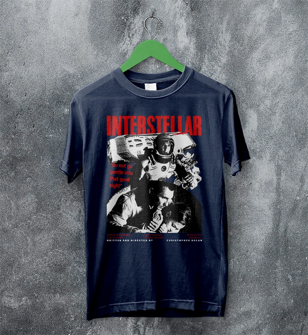 Interstellar Space T-Shirt Christopher Nolan Interstellar Shirt Sci-fi Movie Tee