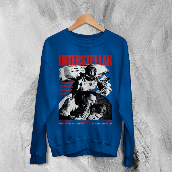 Interstellar Space Sweatshirt Christopher Nolan Interstellar Shirt Sci-fi Movie Crewneck