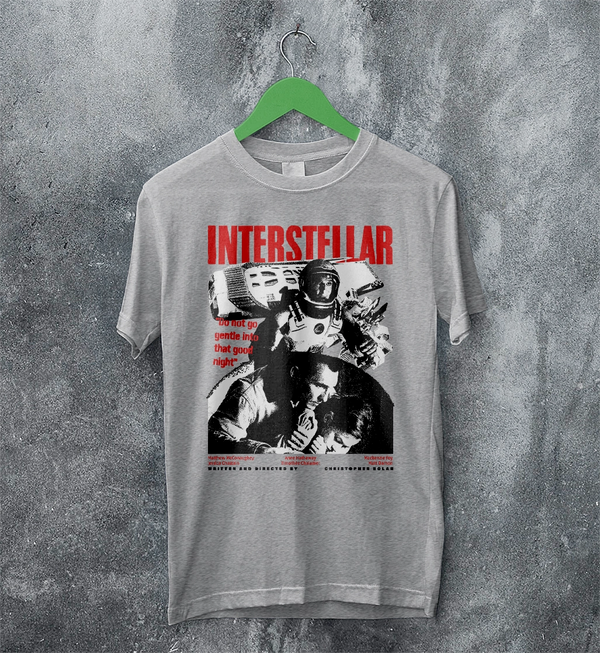 Interstellar Space T-Shirt Christopher Nolan Interstellar Shirt Sci-fi Movie Tee