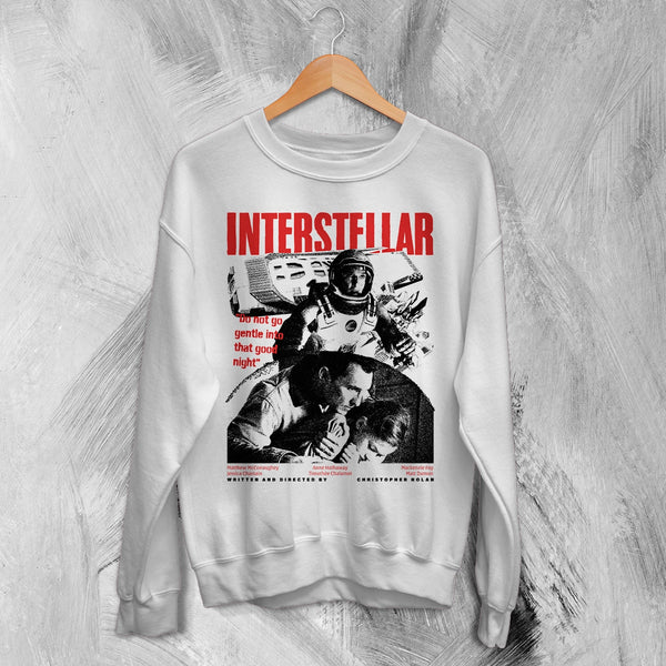 Interstellar Space Sweatshirt Christopher Nolan Interstellar Shirt Sci-fi Movie Crewneck