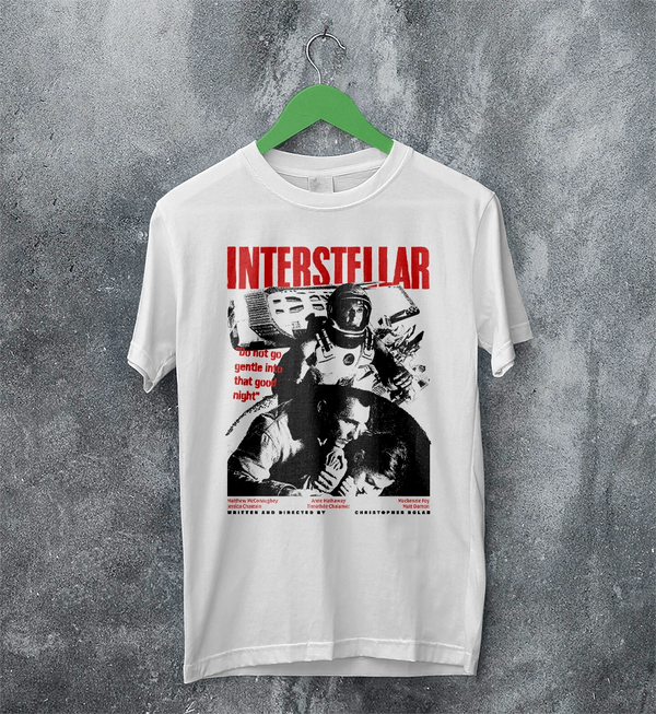 Interstellar Space T-Shirt Christopher Nolan Interstellar Shirt Sci-fi Movie Tee