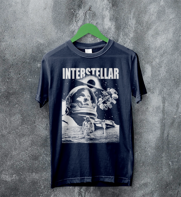 Interstellar Black Hole T-Shirt Christopher Nolan Astronaut Shirt Space Interstellar Tee