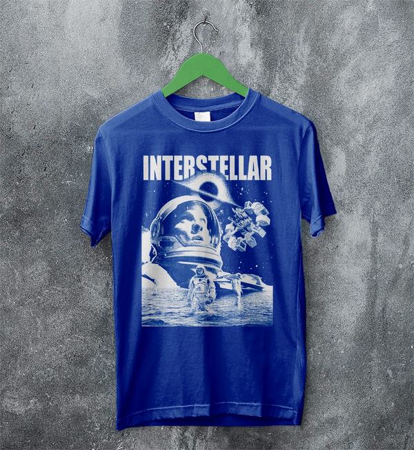 Interstellar Black Hole T-Shirt Christopher Nolan Astronaut Shirt Space Interstellar Tee