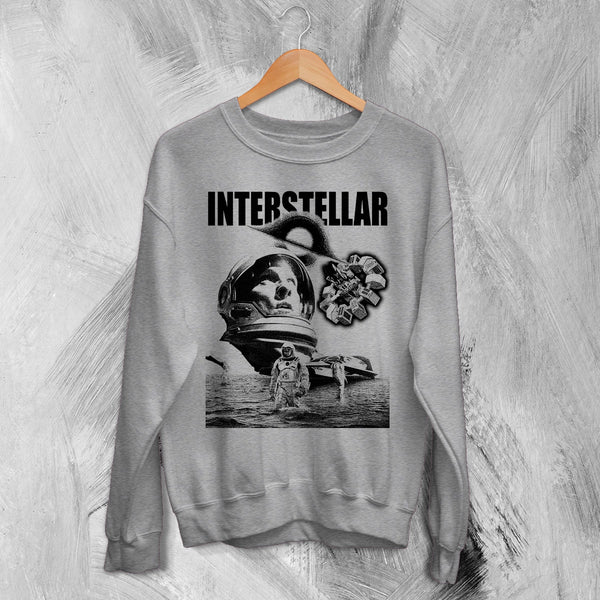 Interstellar Black Hole Sweatshirt Christopher Nolan Astronaut Shirt Space Interstellar Crewneck