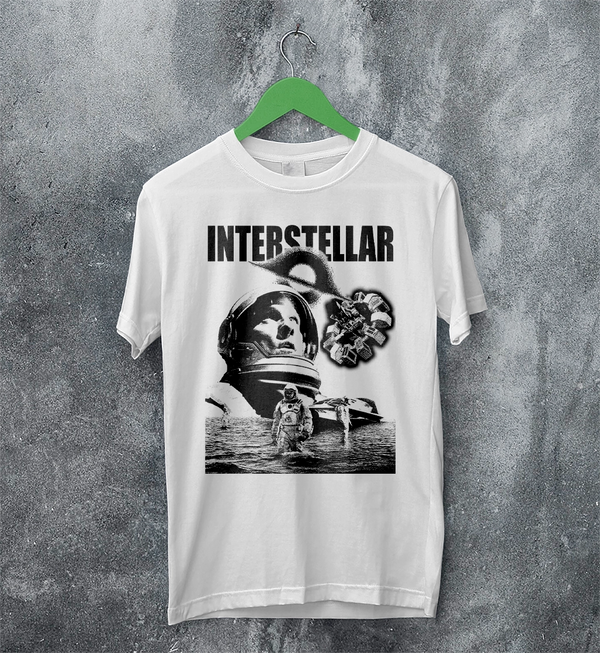 Interstellar Black Hole T-Shirt Christopher Nolan Astronaut Shirt Space Interstellar Tee