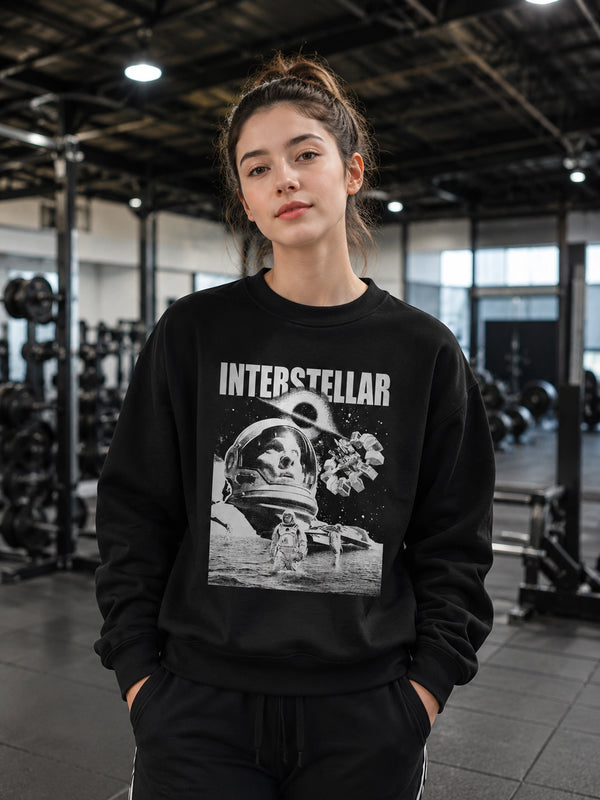 Interstellar Black Hole Sweatshirt Christopher Nolan Astronaut Shirt Space Interstellar Crewneck