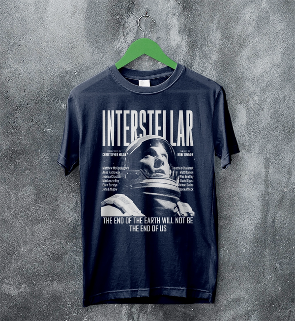 Interstellar Astronaut T-Shirt Directed By Christopher Nolan Shirt Interstellar Movie Tee