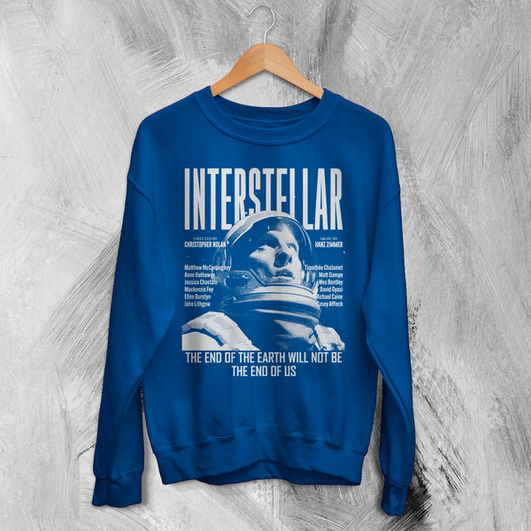 Interstellar Astronaut Sweatshirt Directed By Christopher Nolan Shirt Interstellar Movie Crewneck