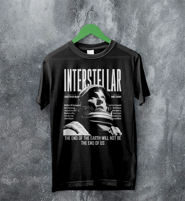 Interstellar Astronaut T-Shirt Directed By Christopher Nolan Shirt Interstellar Movie Tee