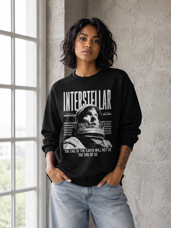 Interstellar Astronaut Sweatshirt Directed By Christopher Nolan Shirt Interstellar Movie Crewneck