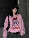 Jack Off Jill Sweatshirt Goth Pink Grrrl Jack Off Jill Shirt Artsy Rock Crewneck