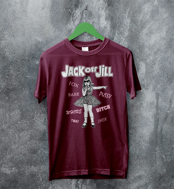 Jack Off Jill Grrrl T-Shirt Daddys Little Cannibal Jack Off Jill Shirt Goth Artsy Tee