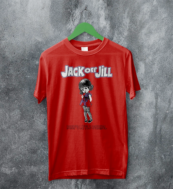 Jack Off Jill Grrrl T-Shirt Daddys Little Cannibal Jack Off Jill Shirt Goth Artsy Tee