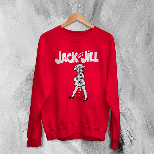 Jack Off Jill Devil Goth Sweatshirt Gothic Lolita Jack Off Jill Shirt Oni Artsy Crewneck