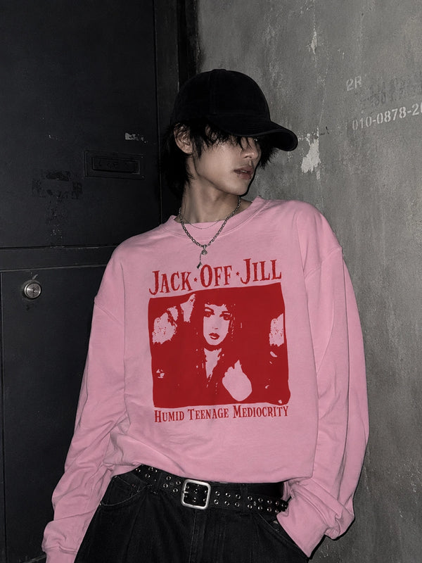 Jack Off Jill Sweatshirt Humid Teenage Mediocrity Jack Off Jill Shirt Album Artsy Crewneck