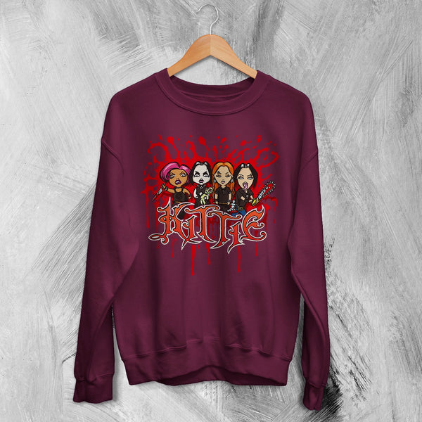Kittie Band Blood Artsy Sweatshirt Metalcore Girl Kittie Shirt Heavy Metal Members Crewneck