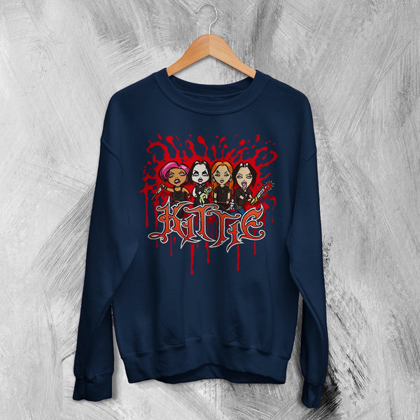 Kittie Band Blood Artsy Sweatshirt Metalcore Girl Kittie Shirt Heavy Metal Members Crewneck