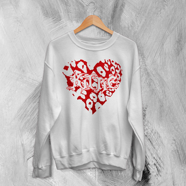 Kittie Love Logo Sweatshirt Metalcore Kittie Band Shirt Love Heavy Metal Crewneck