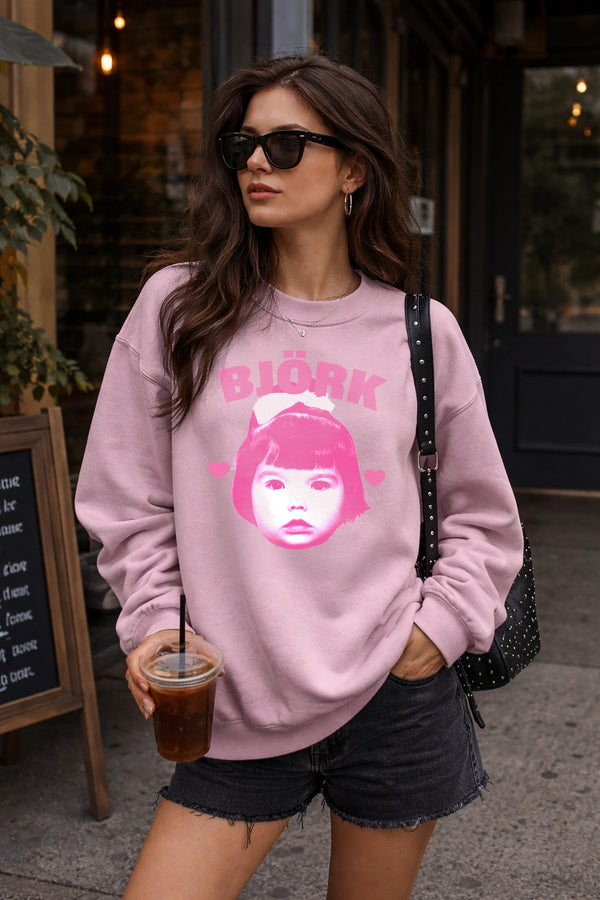 Retro Bjork Sweatshirt Pop Bjork Shirt Vintage Greatest Hits Graphic Crewneck
