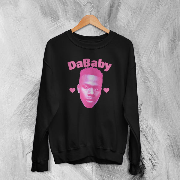 Retro DaBaby Sweatshirt HipHop DaBaby Fans Shirt Vintage Baby Rapper Music Crewneck