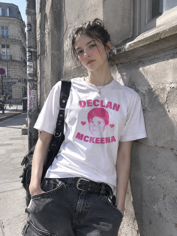 Retro Declan McKenna T-Shirt Rock Face Declan McKenna Shirt Pop Rock Tee