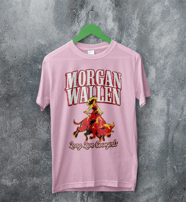 Morgan Wallen T-Shirt Morgan Wallen Long Live Cowgirls Shirt Western Concert Tee