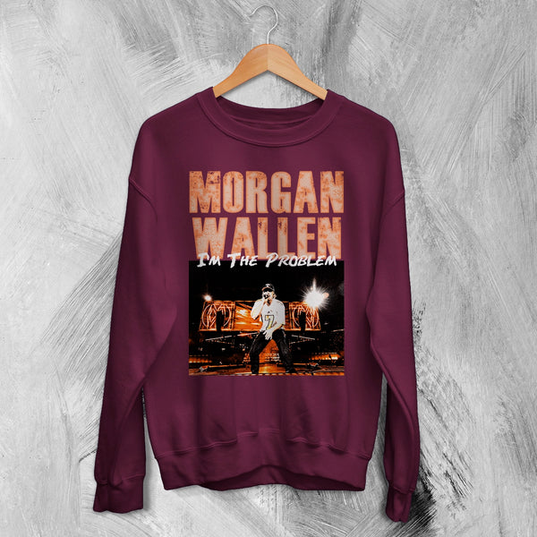 Morgan Wallen Sweatshirt Morgan Wallen I'm the Problem Shirt USA Concert Crewneck