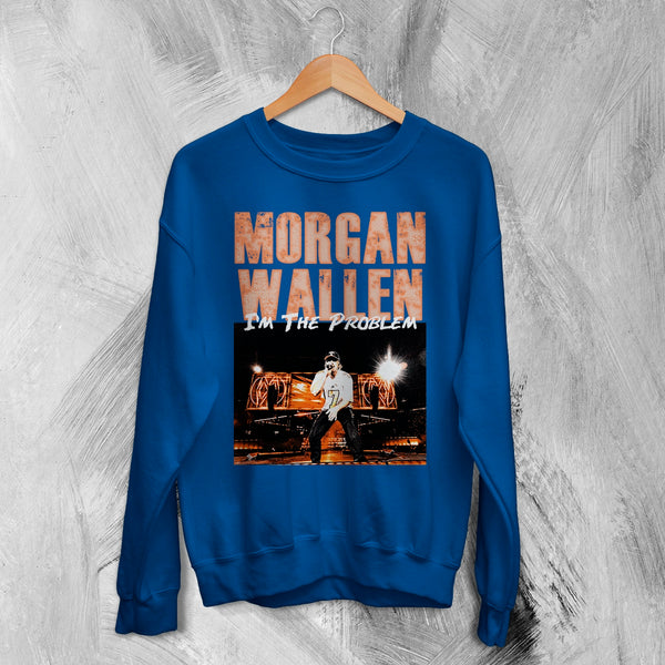 Morgan Wallen Sweatshirt Morgan Wallen I'm the Problem Shirt USA Concert Crewneck