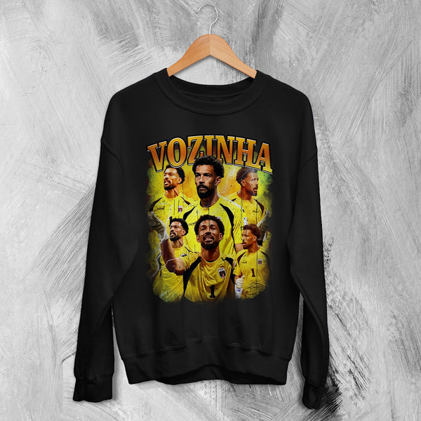 Vozinha Goalkeeper Sweatshirt Cape Verde Vozinha Shirt, Soccer Football Legend Crewneck