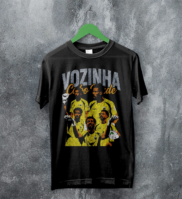 Vozinha Cape Verde T-Shirt Vintage Vozinha Shirt, Soccer Legend Tee