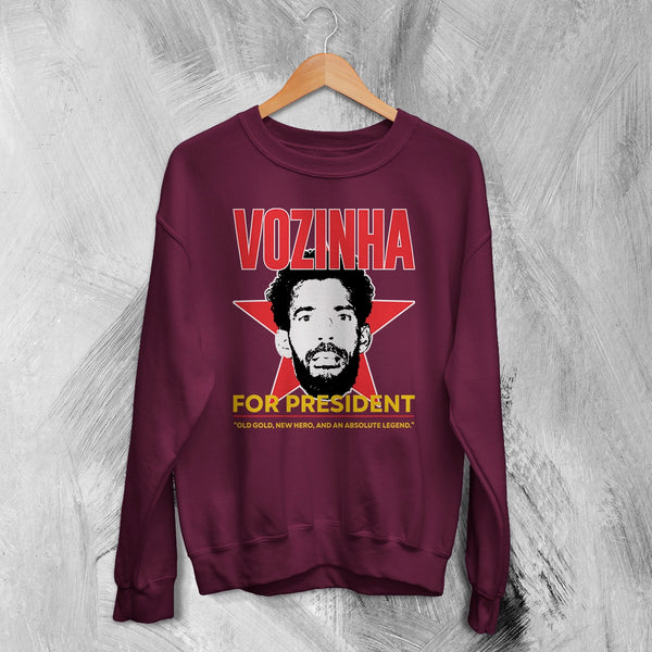 Vozinha President Sweatshirt, Vintage Vozinha For President Shirt, Soccer Legend Crewneck