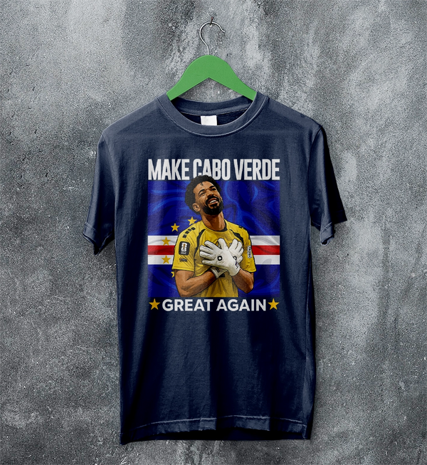 Vozinha Great Again TShirt, Vintage Cabo Verde Star Shirt, Soccer Legend Tee