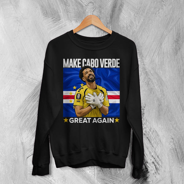 Vozinha Great Again Sweatshirt, Vintage Cabo Verde Star Shirt, Soccer Legend Crewneck