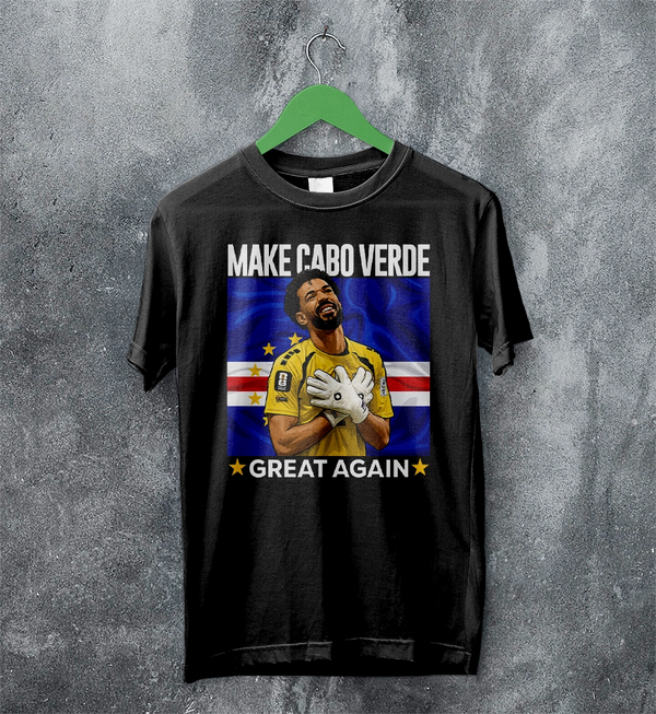 Vozinha Great Again TShirt, Vintage Cabo Verde Star Shirt, Soccer Legend Tee