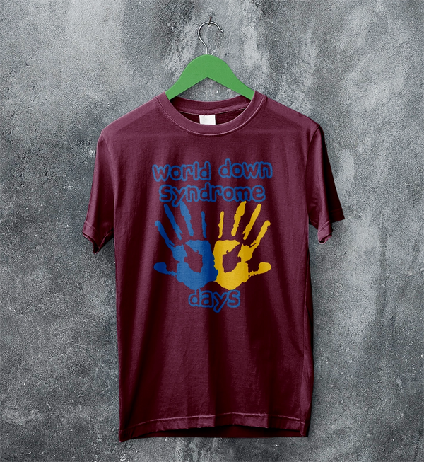 Handprint T-shirt World Down Syndrome Day Shirt Down Syndrome Tee