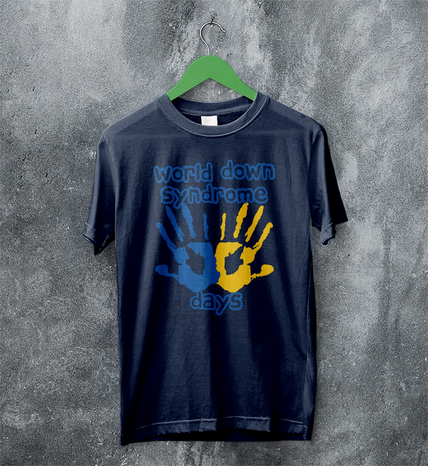 Handprint T-shirt World Down Syndrome Day Shirt Down Syndrome Tee