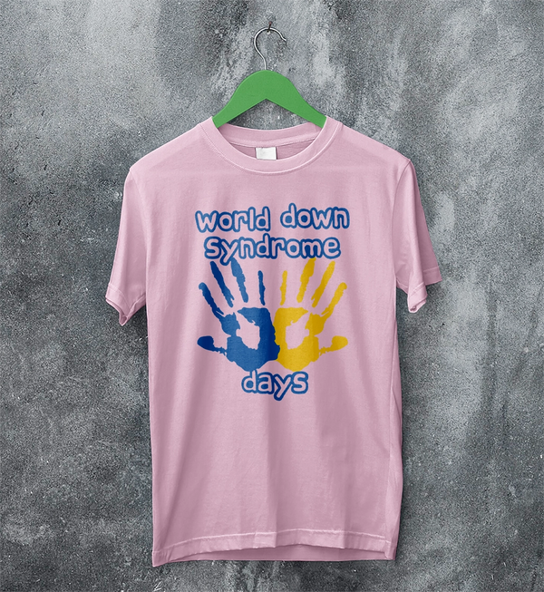 Handprint T-shirt World Down Syndrome Day Shirt Down Syndrome Tee