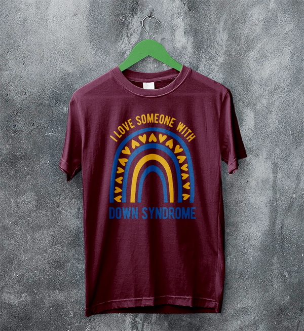 Love Down Syndrome T-shirt World Down Syndrome Day Shirt Rainbow Tee