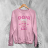 Retro Doja Cat Sweatshirt Rap Meme Face Doja Cat Shirt Pop Music Rapper Crewneck