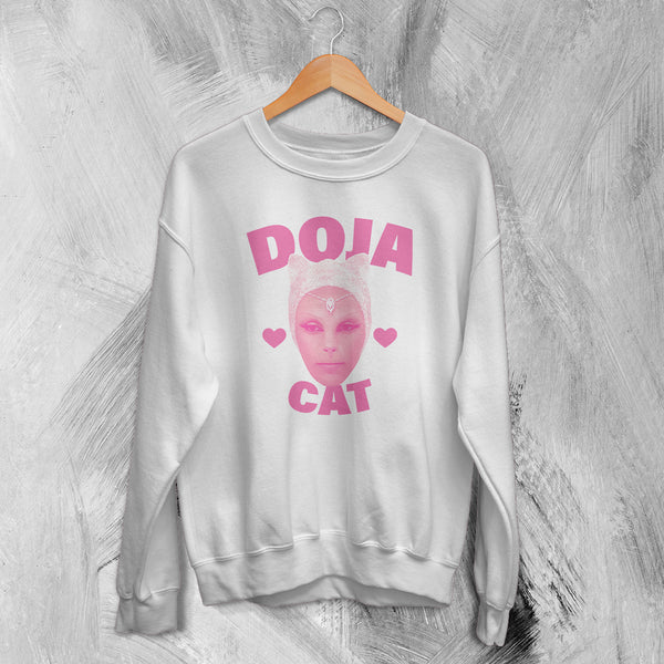 Retro Doja Cat Sweatshirt Rap Meme Face Doja Cat Shirt Pop Music Rapper Crewneck