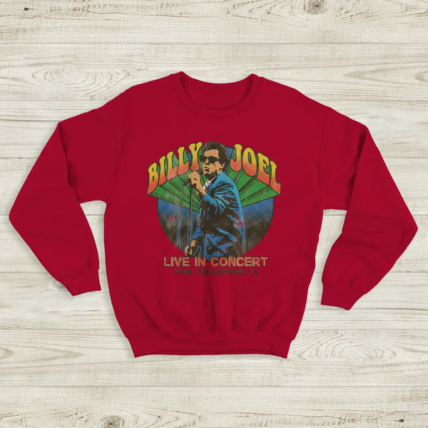 Billy Joel Tour Sweatshirt Live in Concert Billy Joel Shirt Inglewood 1980 Merch